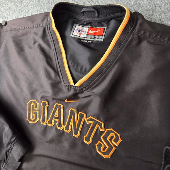 VTG. Nike San Francisco Giants Pullover Windbreaker Jacket- Mens XXL- Side Zip - Picture 1 of 11